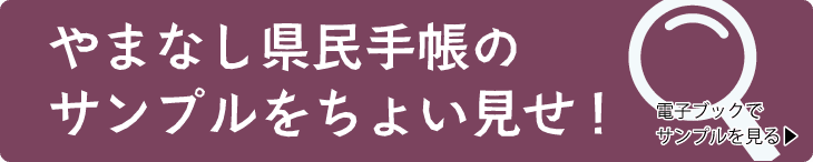 山梨県民手帳サンプルちょい見せ